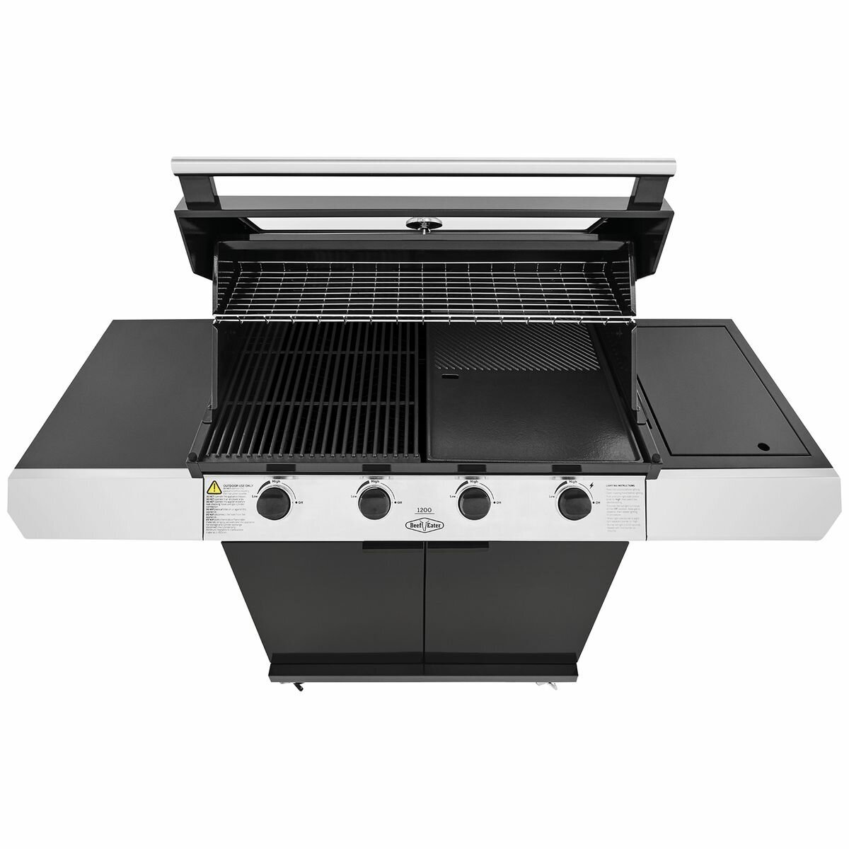 Beefeater 1200 Series 4 Burner LPG BBQ with Trolley & Side Burner BMG1241BB hero image