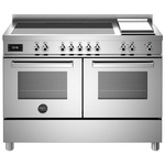 Bertazzoni 120cm Double Oven with Induction Cooktop & Griddle Plate PRO125I2EXT hero image