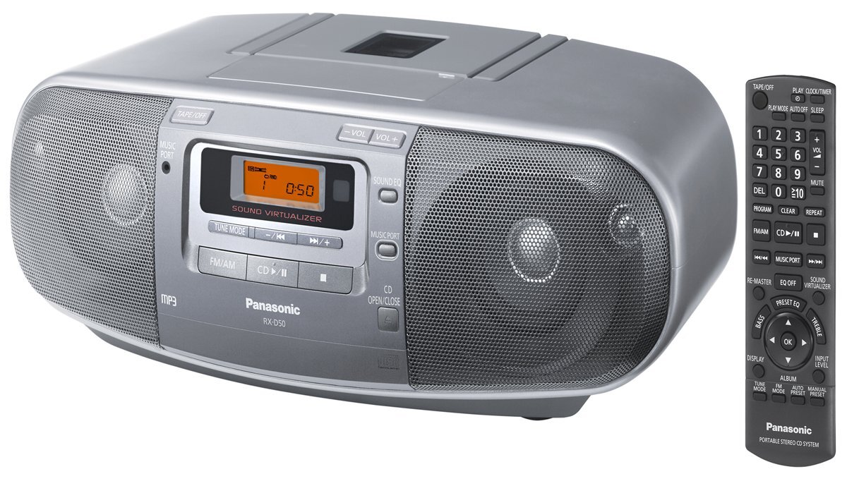 Panasonic RX-D50 Portable CD Radio Cassette Recorder hero image