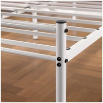 Zinus Queen Metal Bed Frame White AU-QLPBHF-12Q hero image