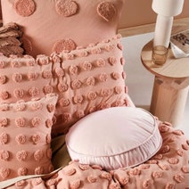 Linen House Haze Rosette Queen Bed Quit Cover Set 01703I378 hero image