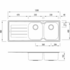 Oliveri Flinders Double Bowl Sink with Drainer FL172 image NaN