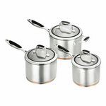 Scanpan Coppernox 3 Piece Saucepan Set 26033 hero image