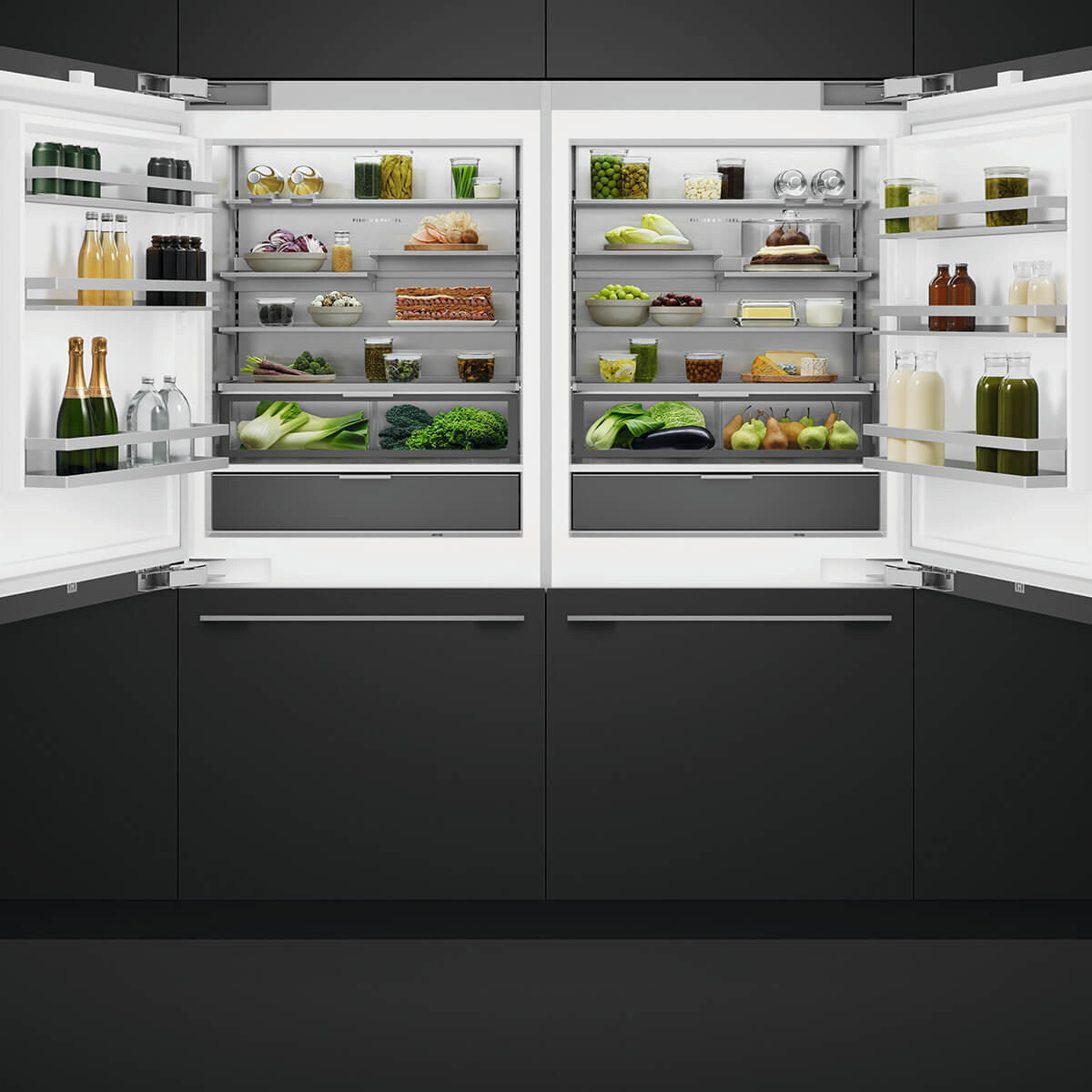 Fisher & Paykel Series 11 555L Integrated Refrigerator Freezer with Ice and Water Left Hinge RS9121WLUVE1 hero image