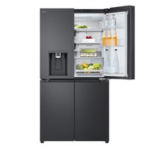 LG 637L French Door Fridge with Ice and Water Matte Black GF-L700MBL hero image