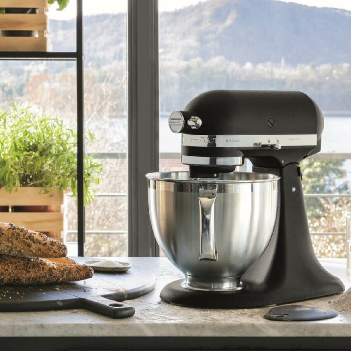 KitchenAid KSM177 Artisan Stand Mixer Cast Iron Black 5KSM177ABK
