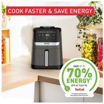 Tefal Air Fryer 5Ltr Silence Essential Grey EY551H hero image