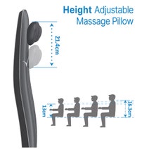 RENPHO Neck and Back Massage Seat Cushion (S-shaped) Black PAURFBM076BK hero image