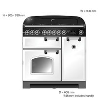 Falcon CLAS90NGFCR-CHLPG 90cm Freestanding Dual Fuel Oven/Stove hero image