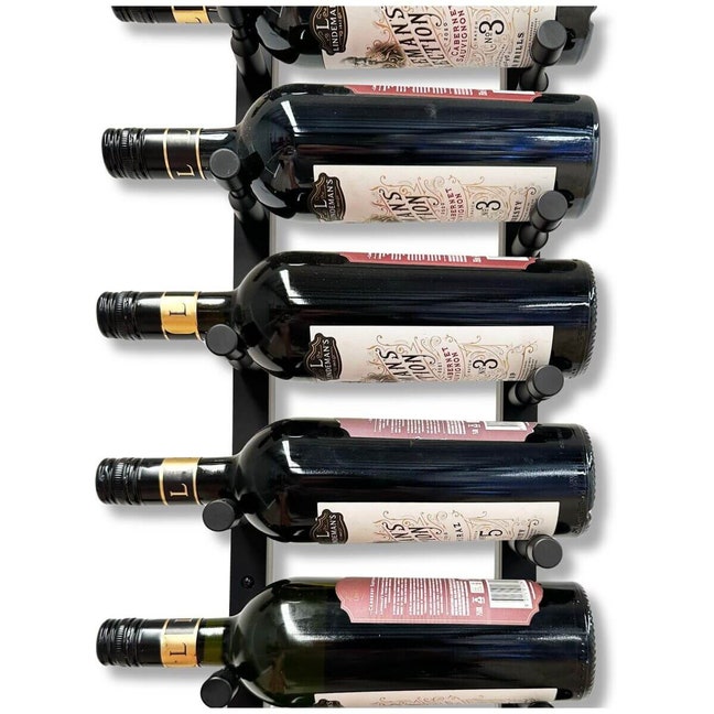 KingsBottle 36 Bottle Floor-to-Ceiling Mounted Wine Rack with Offset ...