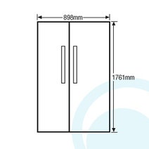 Westinghouse WSE6100WF 610L Side By Side Fridge hero image
