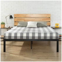 Zinus Queen Bed Frame Metal and Pine Wood AU-HBPBA-14Q hero image