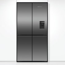 Fisher & Paykel Series 7 538L Quad Door Refrigerator with Ice and Water Black Stainless Steel RF605QNUVB1 hero image