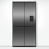 Fisher & Paykel Series 7 538L Quad Door Refrigerator with Ice and Water Black Stainless Steel RF605QNUVB1 image NaN