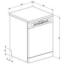 Smeg Diamond Series Freestanding Dishwasher Stainless Steel DWA615DX3 hero image