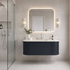 Turner Hastings Evara 120x53 Wall Hung Vanity with Real Marble Top and Ceramic Undercounter Basin Aegean Blue 1TH EV122-AB-1TH image NaN