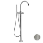 Astra Walker Icon Freestanding Bath Mixer with 242mm Swivel Spout and Hand Shower - Brushed Platinum A69-08-V7-01 hero image