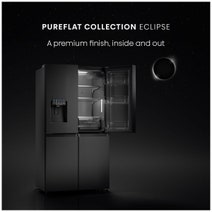 Hisense 585L French Door Fridge Black Steel with Dark Interior HRCD585BWB hero image