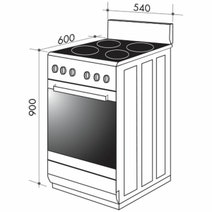 Artusi 54cm Electric Freestanding Oven/Stove AFDC5470W hero image