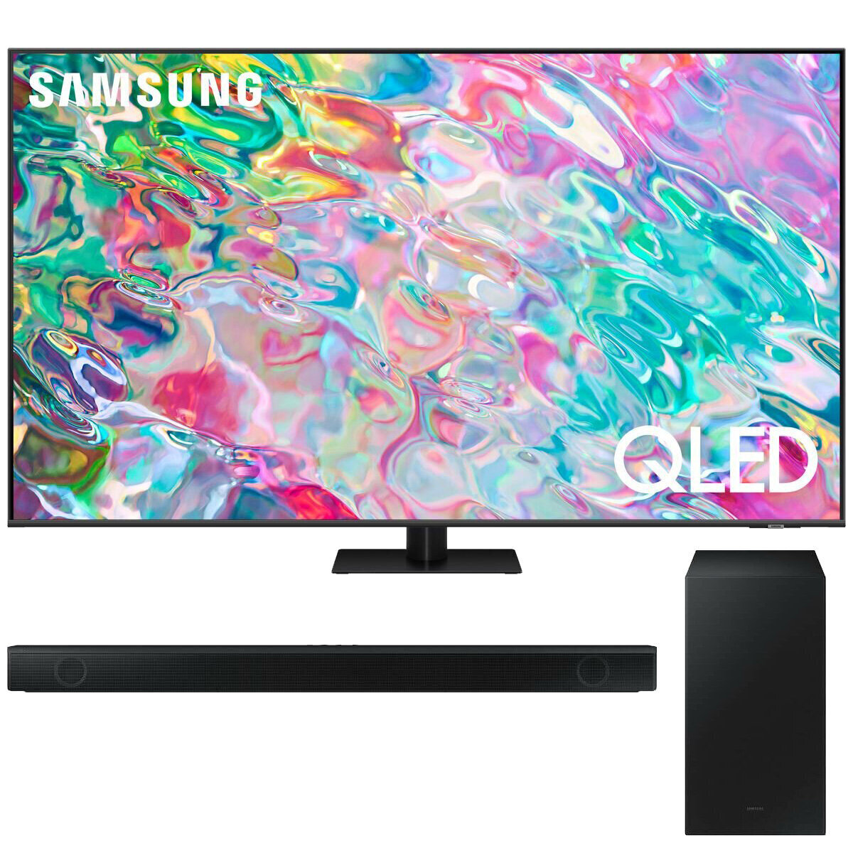 Samsung 75 Inch Q70B QLED TV and HW-B550 Soundbar Pack QA75Q70BSBPK