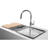 Abey LG200TPK Lago Inset Double Bowl Sink Pack image NaN
