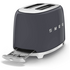 Smeg 50s Retro Style 2 Slice Toaster Slate Grey TSF01GRAU image NaN