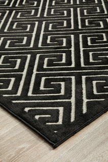 Rug Culture York Oversize Black & Natural Rug 400X300CM - YRK-ALIC-GLD-400X300 hero image
