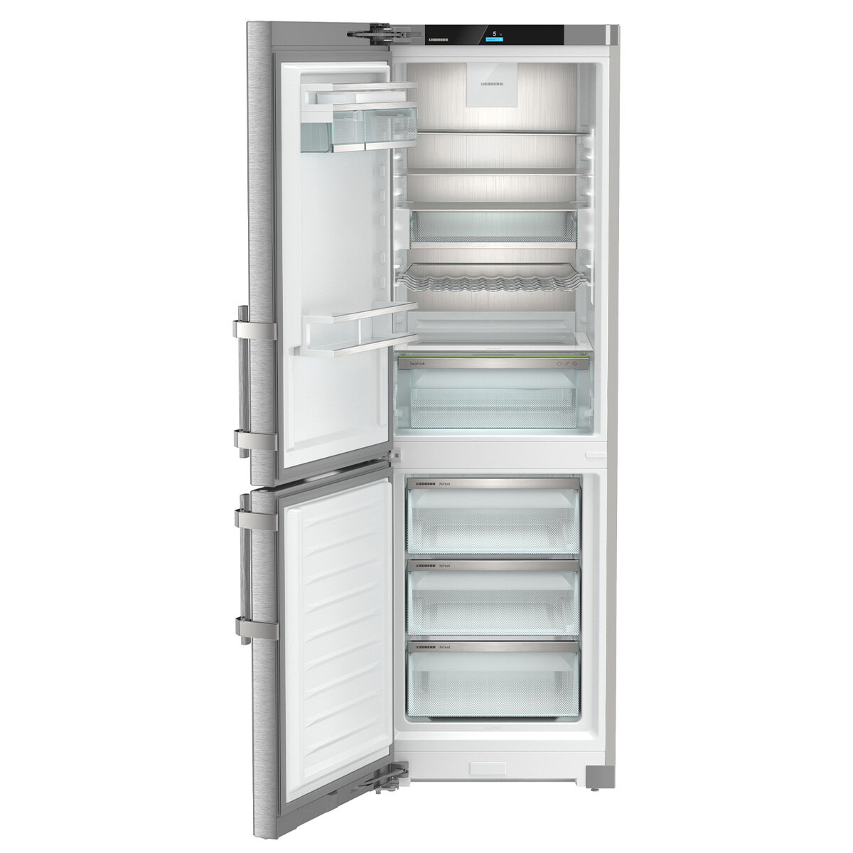 Liebherr 332L Bottom Mount Fridge with Easy Fresh and VarioTemp Left Hinge SCNSDH5253LHH hero image