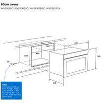 Westinghouse 90cm Stainless Steel Electric Built-In Oven WVE915SC hero image