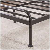 Zinus Queen Santa Fe Metal and Wood Bed Frame with Footboard AU-SFBF-BR-Q hero image