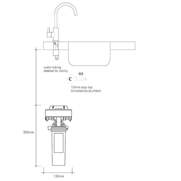 Billi 911000RBR B-1000 Still Filtered Water with Round Slimline Dispenser image 2