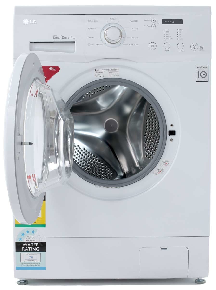 LG WD1200D 7kg Front Load Washing Machine Appliances Online