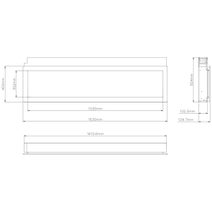 Remii 65 Inch Extra Slim Indoor Built-In Electric Fireplace with Black Steel Surround 102765-XS hero image