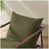 Zinus Wood and Metal Frame Armchair with Foam Cushion Green AU-USHSL4ZC-31B image NaN