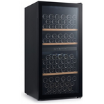 Cantina 127 Bottle Dual Zone Freestanding Wine Cabinet Black CCWID105B hero image