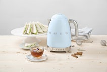 Smeg Temperature Control Kettle and Four Slice Toaster Breakfast Pack Pastel Blue KLF04PBAUTSF03PBAU hero image