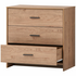 Ostro Cody Three Drawer Lowboy Mid Tone Oak AOF-C3D03 image NaN