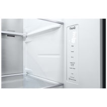 LG 655L Side by Side Fridge Matte Black GS-B600MBL hero image