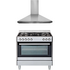 Euromaid 90cm Dual Fuel Freestanding Oven & 90cm Canopy Rangehood Pack GEAOL90PK image NaN
