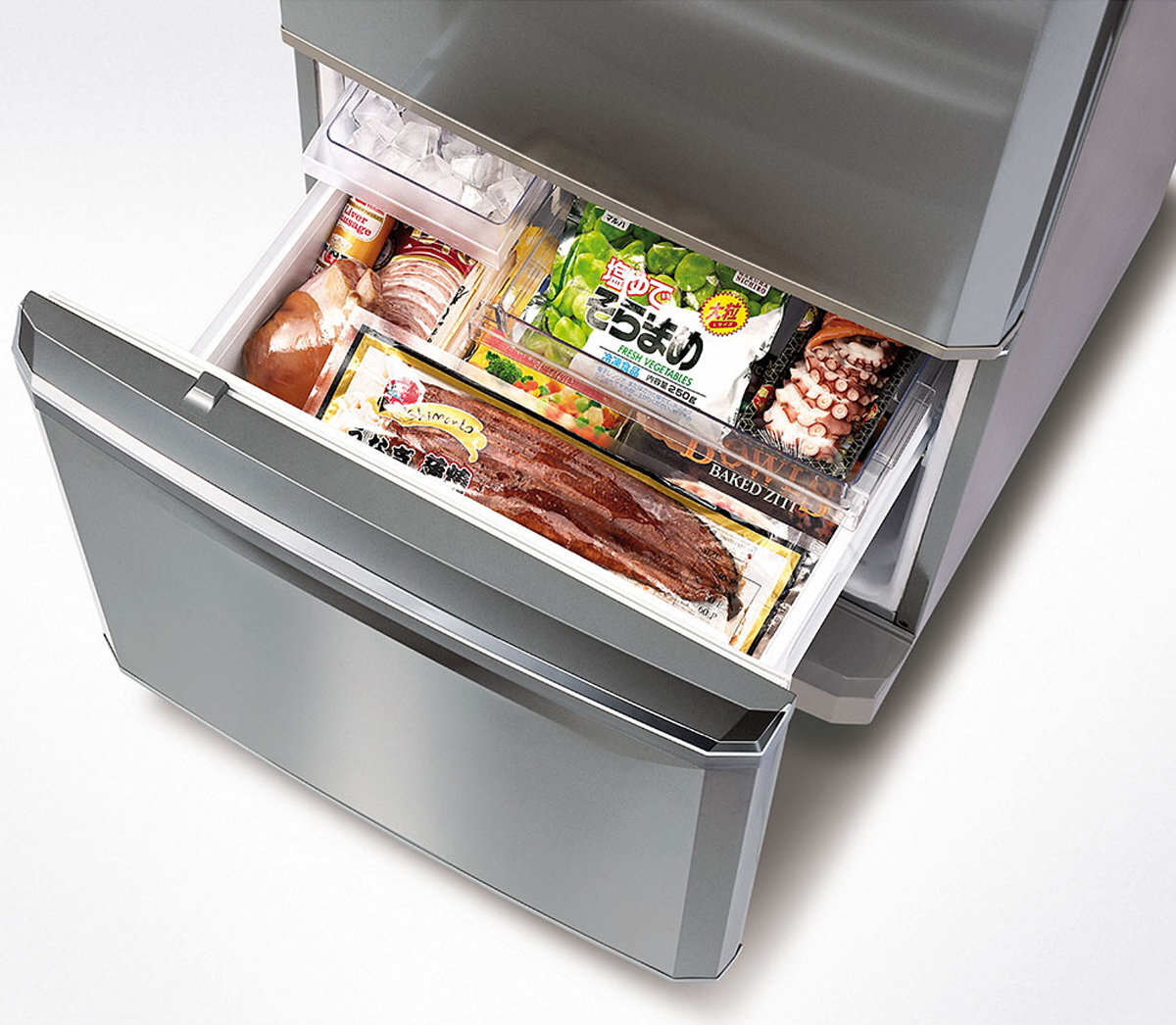 Mitsubishi MR-BF325EK-W-A 325L Bottom Mount Fridge hero image