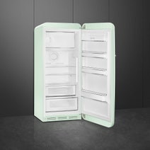 Smeg 270L 50's Retro Style Aesthetic Top Mount Fridge Pastel Green FAB28RPG3AU hero image