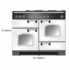 Falcon 110cm Elise Freestanding Dual Fuel Oven/Stove ELS110DFRD/N image NaN