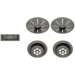 Blanco InFino Waste Kit for Double Bowl Satin Dark Steel 206901 hero image
