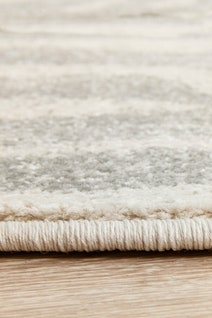 Rug Culture Chrome Large Silver & Off White Rug 240X240CM - CRO-SAV-SIL-240X240 hero image