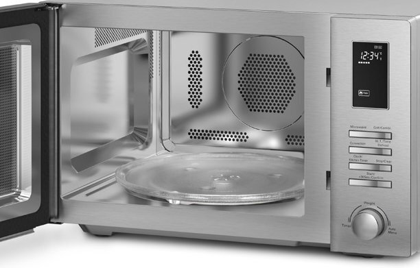 Smeg freestanding outlet microwave black
