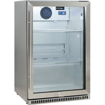 Schmick 118L Stainless Steel Bar Fridge With Heated Glass and Triple Glazing SK118R-SS hero image