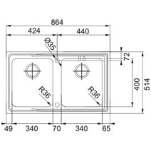Franke Aton Double Bowl Sink ANX220 hero image