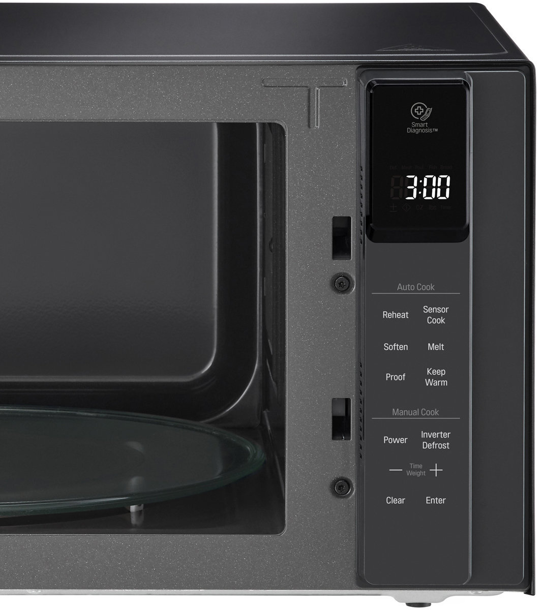 Lg neochef 42l 1200w matte deals black stainless steel microwave ms4296ombs