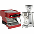 La Marzocco Linea Mini Red Home Package with Stainless Steel Grinder H-MPACKRS image NaN