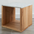Reddie Bob Side Table Carrara Marble Top Oak Base image NaN